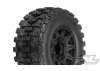 ProLine Badlands MX28 HP 2.8 Belted Tyres - Mounted On Black 6X30 Wheels - 12mm Hex