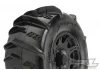 ProLine Dumont 3.8 Paddle Tyres Mounted on Black Raid 8x32 17mm Wheels (2)