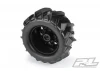 ProLine Dumont 2.8 Sand Paddle Tyres on Raid Black 6x30 12mm Hex Wheels (2)