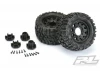 ProLine Trencher 2.8 Tyres Mounted on Black Raid 6X30 Removable Hex Wheels - 12mm Hex