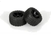 ProLine Dirt Hawg 2.8 - Mounted on Black Electric Rear Wheels