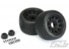 ProLine Road Rage 3.8 Tyres Mounted on Raid Black 8X32 Wheels - 17mm Hex