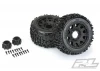 ProLine Badlands 3.8 Tyres Mounted on Raid Black 8X32 Wheels - 17mm Hex