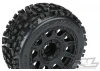 ProLine Badlands 3.8 Tyres Mounted on Raid Black 8X32 Wheels - 17mm Hex