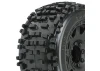 ProLine Badlands 3.8 Tyres Mounted on Raid Black 8X32 Wheels - 17mm Hex