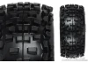 ProLine Badlands 3.8 Mounted on Black Desparado 1/2 Inch Offset Wheels - 17mm Hex