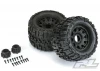 ProLine Trencher X 3.8 Tyres Mounted on Raid Black 8X32 Wheels - 17mm Hex