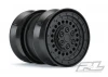 ProLine Carbine 1.9 Black Internal Beadloc Dually Wheels (2)