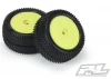 ProLine Mini-B Prism Tyres Mounted On Yellow Wheels Rear