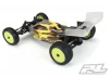 ProLine Mini-B Prism Tyres Mounted On Yellow Wheels Rear