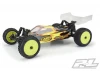 ProLine Mini-B Wedge Tyres Mounted On Yellow Wheels Front