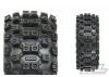 ProLine Badlands MX M2 Tyres Pre-Mounted on Mach 10 Black 1:8 Buggy Wheels (2)