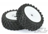 ProLine Badlands MX 1:8 Buggy M2 Tyres Pre Mounted on White Wheels (2)