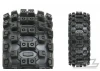 ProLine Badlands MX 1:8 Buggy M2 Tyres Pre Mounted on White Wheels (2)