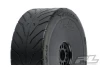 ProLine Avenger HP S3 Belted 1:8 Buggy Tyres - Mounted on Black Wheels (2)