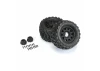ProLine Badlands MX 3.8 Tyres Mounted on Raid Black 8X32 Wheels - 17mm Hex