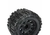 ProLine Trencher HP Belted 3.8 Tyres Mounted on Raid Black 8X32 Wheels - 17mm Hex ** CLEARANCE **