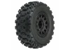 ProLine Badlands MX SC 2.2/3.0 M2 Tyres Mounted on Raid 6X30 Black Wheels (2)