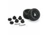 ProLine Street Fighter 2.8 Tyres Mounted on Black Raid 6X30 Removable Hex Wheels - 12mm Hex