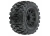 ProLine Badlands MX38 HP Belted 3.8 Tyres Mounted on Raid Black 8X32 Wheels - 17mm Hex