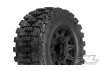 ProLine Badlands MX28 HP 2.8 Belted Tyres - Mounted On Black 6X30 Wheels - 12mm Hex