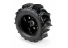 ProLine Dumont 3.8 Paddle Tyres Mounted on Black Raid 8x32 17mm Wheels (2)