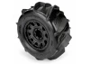 ProLine Dumont 3.8 Paddle Tyres Mounted on Black Raid 8x32 17mm Wheels (2)