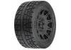 Menace HP 5.7 Street Belted Tires Mounted on Raid Black 8x4 Wheels (2) ** CLEARANCE **