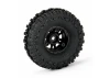 ProLine Trencher 1.0 Tyres On Mini IMPULSE Black Wheels - SCX24