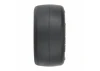 1:16 Reaction Rear Tires MTD 8mm Black/Silver (2): Losi Mini