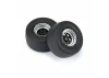 1:16 Reaction Rear Tires MTD 8mm Black/Silver (2): Losi Mini
