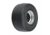1:16 Reaction Rear Tires MTD 8mm Black/Silver (2): Losi Mini