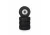 ProLine Flat Iron Front/Rear Tires Mounted 12mm Hex Chrome Diablo (4) - Arrma Typhon GROM