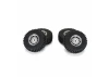 ProLine Flat Iron Front/Rear Tires Mounted 12mm Hex Chrome Diablo (4) - Arrma Typhon GROM