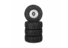 ProLine Flat Iron Front/Rear Tires Mounted 12mm Hex Chrome Diablo (4) - Arrma Typhon GROM