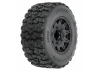 ProLine Jaeger HP Belted 2.8 Tyres Mounted on 12mm/14mm Black Raid Wheels (2)