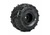 ProLine Dreadnaught Mounted Black Wheel F/R (4) for Arrma Gorgon/Quake GROM