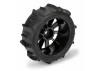 ProLine Dumont Tyres Mounted on 12mm Hex Black Mach-10 Wheels (4) - Typhon GROM
