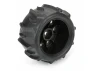 ProLine 1:18 Dumont Tyres Mounted on 12mm Hex Black Raid Wheels (4) - Granite GROM