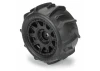 ProLine 1:18 Dumont Tyres Mounted on 12mm Hex Black Raid Wheels (4) - Granite GROM