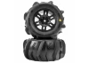 ProLine 1:16 Dumont MT Tires On Black Split Six Wheels (2)