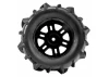 ProLine 1:16 Dumont MT Tires On Black Split Six Wheels (2)