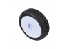 1/24 Electron 2.0 Buggy F/R Tires Mounted 7mm White (4): Mic