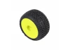ProLine Electron 2.0T Tyres Mounted on 7mm Yellow Losi Micro T White Wheels (4)