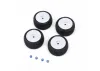 ProLine Electron 2.0T Tyres Mounted on 7mm White Losi Micro T White Wheels (4)