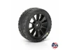 1:14 Vector Tire MTD 12mm Black Velocity Wheel (4): ARRMA TY
