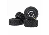 1:16 Badlands MX Front/Rear Tires MTD 12mm Black Split Six (