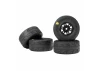 1:16 Vector Front/Rear Tires MTD 12mm Black Split Six (4): M