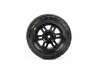 Menace Front/Rear Street Tires Mounted 12mm Black Split Six