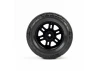 Menace Front/Rear Street Tires Mounted 12mm Black Split Six